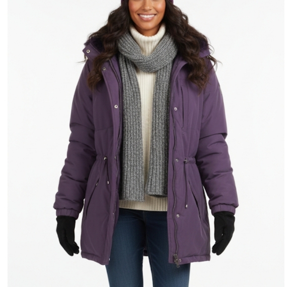 Jaclyn Smith Jackets & Blazers - Jaclyn Smith Classic Deep Purple Outerwear Winter Coat Size M
